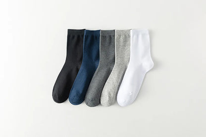 10 Pairs New Men's Cotton Socks New styles Black Business Men Socks Soft Breathable Autumn Spring for Male White.