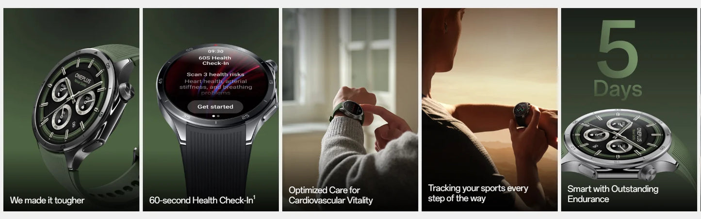 Global Version OnePlus Watch 3 Smart Watch 1.50inches LTPO  AMOLED Display Snapdragon W5 Processor Dual Frequency GPS Wear OS.