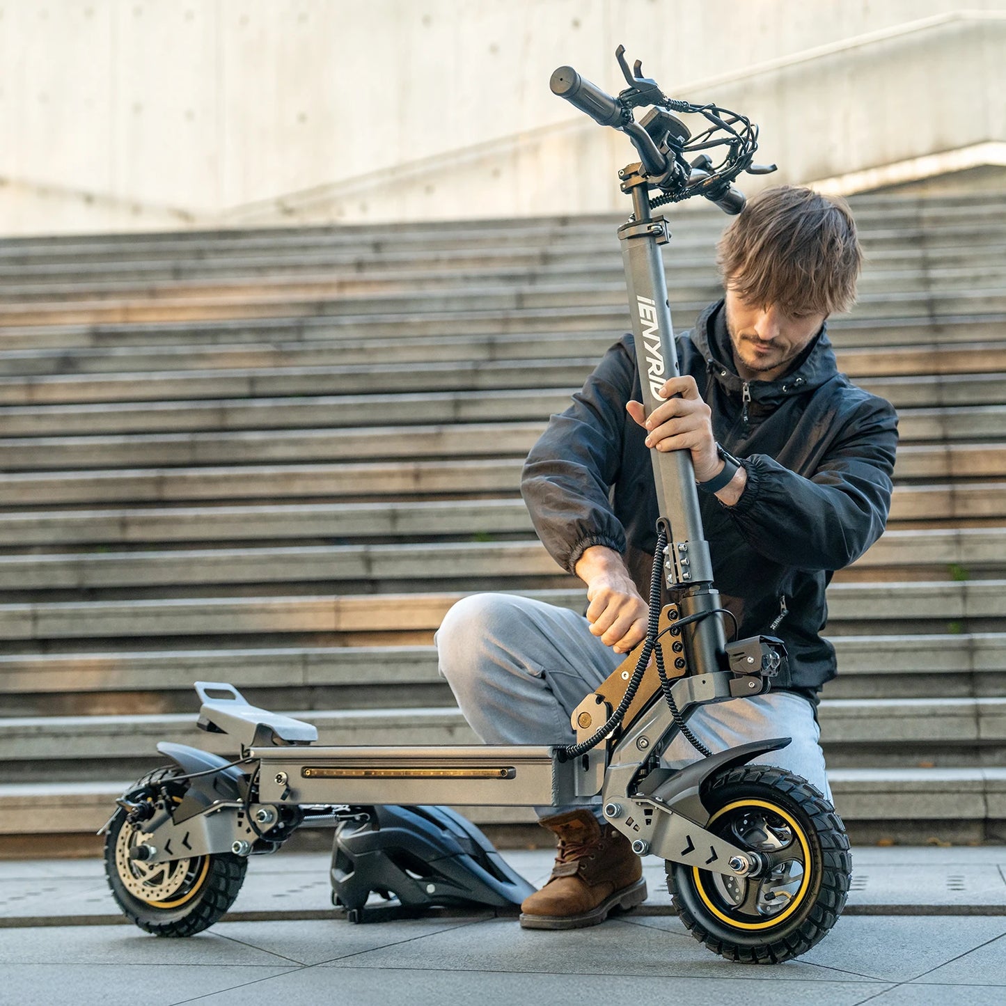 iENYRID S1 Foldable Adult Electric Scooter E-Scooter 45 km/h Electric Kick Scooter 800W Skateboards 48V 15Ah Kickboard.