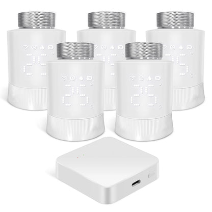 Tuya Zigbee Smart Thermostatic Valve Radiator Actuator Valve Wireless Temperature Controller Energy-Saving for Home Heating Alex.