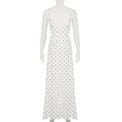 Tossy Spitze V-ausschnitt Patchwork Maxi Kleid Frauen Backless Hohe Taille Schlank Spaghetti Kontrast Party Kleid Weiblichen Frühling Langes Kleid.