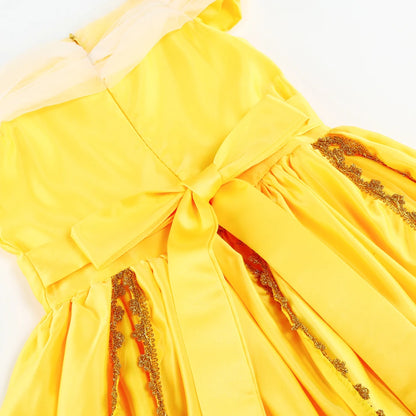 Belle Cosplay Prinzessin Kleid Mädchen Geburtstag Charme Kostüm Kinder Karneval Party Bühne Leistung Vestido Kinder Disguise Kleid.