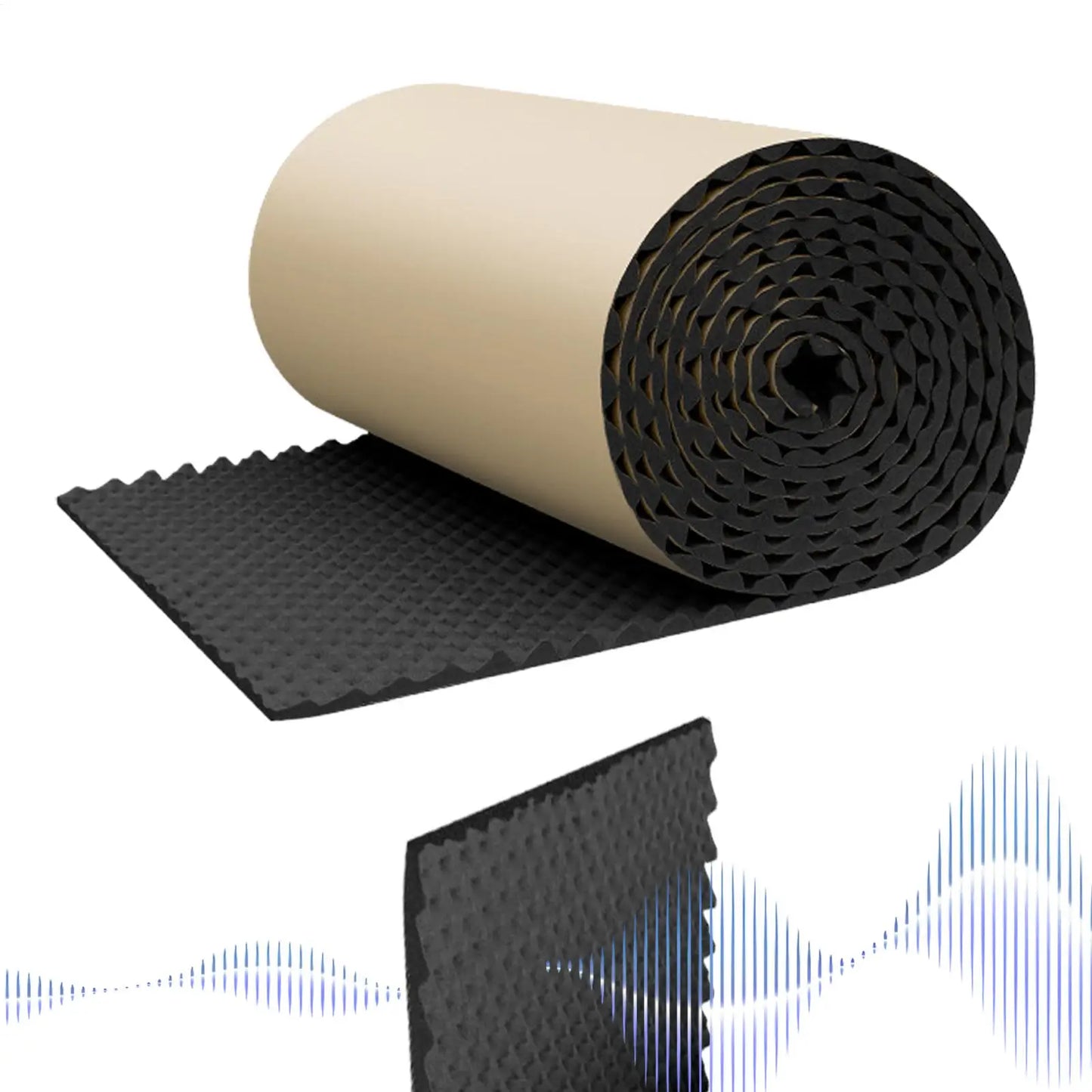 1Pc Acoustic Foam Self-adhesive Egg Sound Insulation Panels High Density for Studio KTV Office Wall Panels