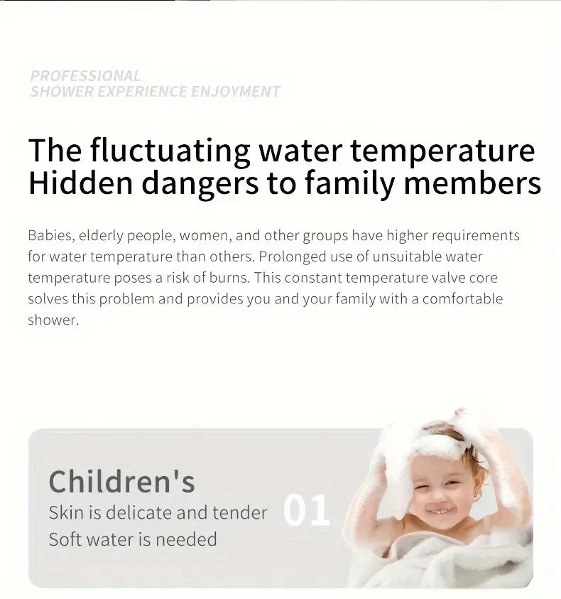 Bathroom Luxury Shower System with Tempered Glass Piano Key Smart Digital Display Thermostat Mixer Shower Faucet Full Set