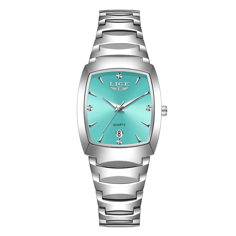 LIGE New Ladies Waterproof Watch Luxury Stainless Steel Women Watches Creative Fashion Original Elegant Quartz Wristwatch Gift