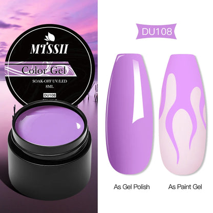 Mtssii 8ML Quick Extension Nail Gel Vernis Nude Milk White Gel Nail Polish UV Semi Permanent Nails Art For Manicure Tools