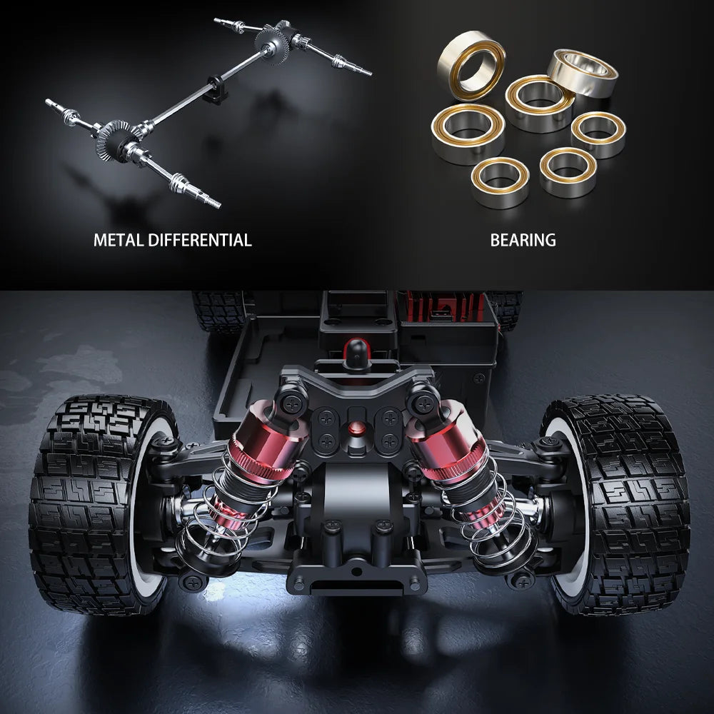 1/14 MJX 14303 Rc Drift Car 2.4G High Speed Drift Rally Truck Hyper Go Brushless 4WD Off-Road RC Cars for Adults for Kids Toys.