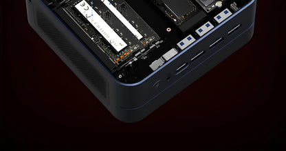 Mini Host Amd Ryzen R7-7735hs 8745hs Ddr5 70w  Wifi6 4k Pcie4.0 Ssd High-End Gaming Desktop Mini Host Diy Barebone System