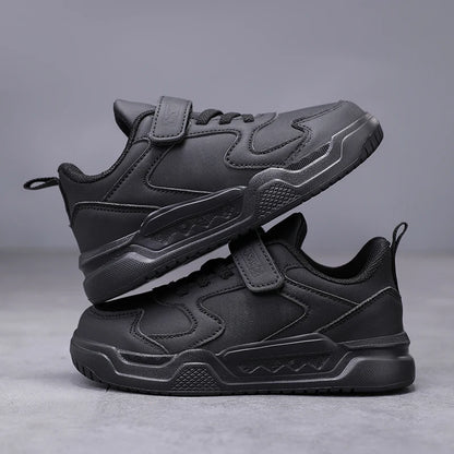 Black Kids Shoes Boys School Sneaker 4 To 12 Years Daily Walking Casual Sneaker Children Sports Shoes for Boy.