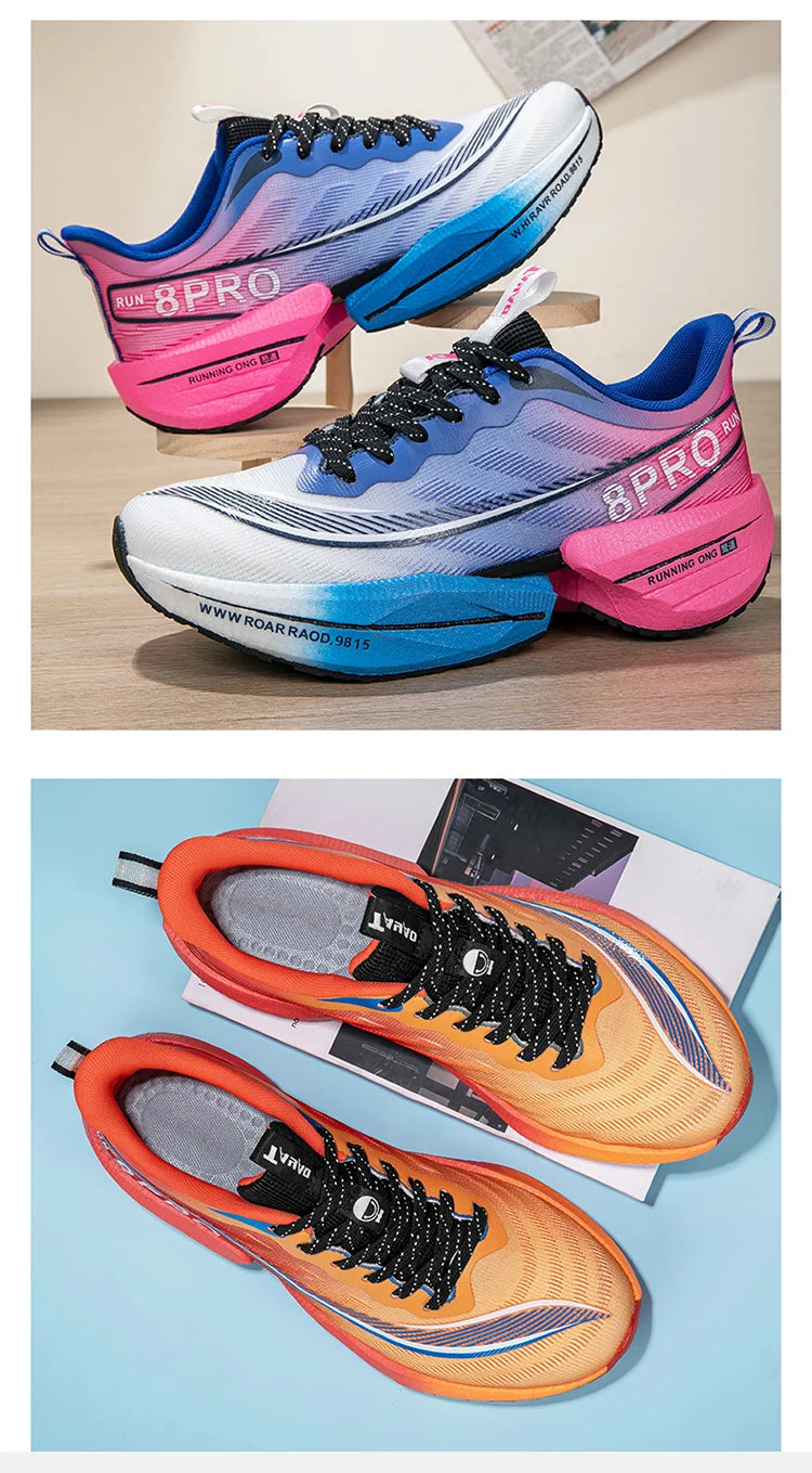 Marathon Air Cushion Herren Sport Laufschuhe Atmungsaktive leichte Damen Bequeme sportliche rutschfeste Carbon Plate Sneakers