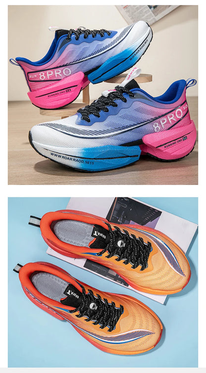 Marathon Air Cushion Herren Sport Laufschuhe Atmungsaktive leichte Damen Bequeme sportliche rutschfeste Carbon Plate Sneakers