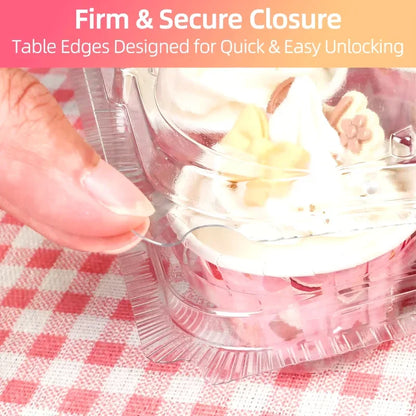 4/6/12 Count Cupcakes Box Tray Container Cake Carrier Holder Muffin Boxes Baking Muffins Egg Tart Storage Tray Tall Dome Lids.