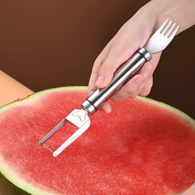 Stainless Steel Windmill Watermelon Cutter Artifact Salad Fruit Slicer Cutter Tool Watermelon Digger Kitchen Accessories Gadgets.
