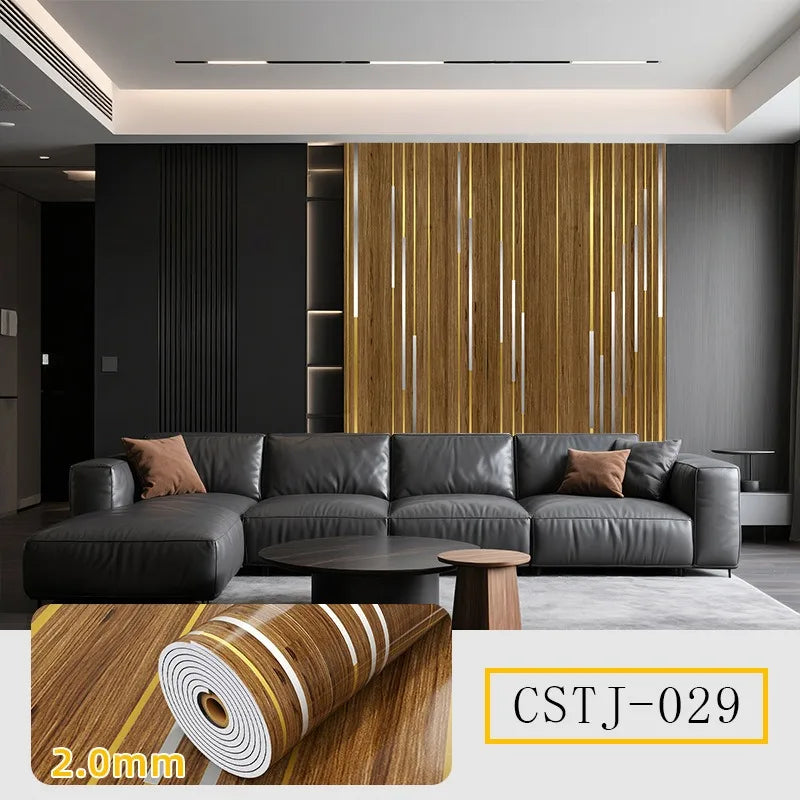 Foam Wallpaper Wall Panel with Gold Studded for Kitchen Backsplash Bathroom Waterproof Aluminum Foil Bottom Stripe Wall Stickers