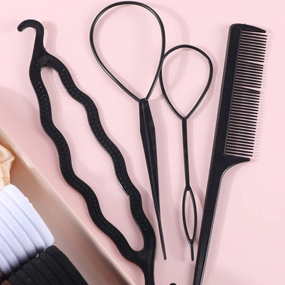 1109Pcs Hair Accessories Set for Women Seamless Ponytail Holders Scrunchies Elastic Hair Ties Girls Variety Hair Bands.