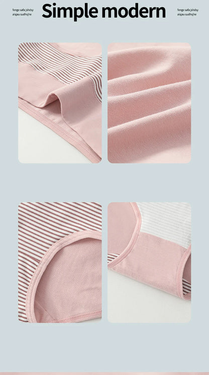 4Pcs Plus Size M-5XL Panties Women Cotton High Waist Slimming Underwear Seamless Girls Briefs Sexy Female Breathable Lingerie.