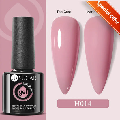 UR SUGAR 7/7.5ml Summer Blue Silver Gel Nail Polish Semi Permanent High Quality Soak Off UV LED Varnishes Nails Art Manicure