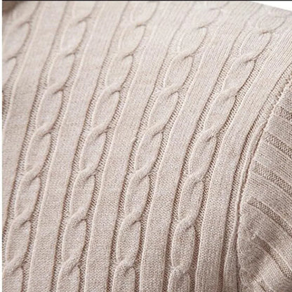 2025 New Men Solid Colour Turtleneck Sweater Black / White / Royal Blue Fashion Simple Male Casual Pullover Tops.