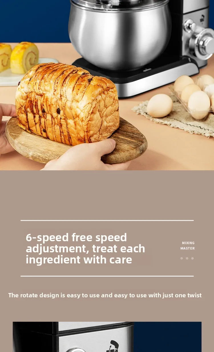 220V Household Electric Dough Mixer Automatic Home Mixer Egg Beater, Kneading Machine, Blender Kitchen Stand Mixer.