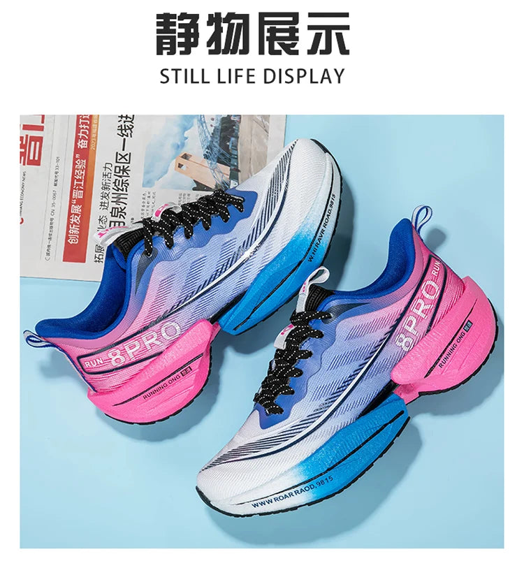 Marathon Air Cushion Herren Sport Laufschuhe Atmungsaktive leichte Damen Bequeme sportliche rutschfeste Carbon Plate Sneakers