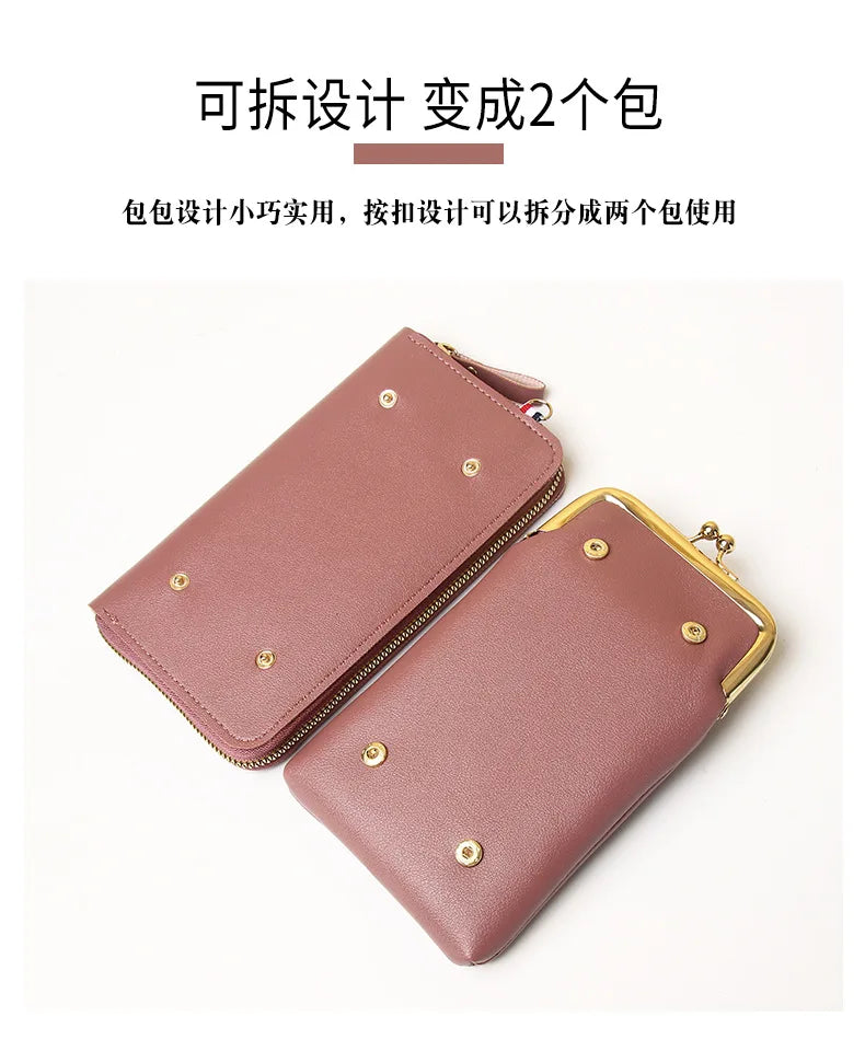 Fashion Ladies Small Crossbody Messenger Bags Women Shoulder Bag Wallet Mini PU Leather Card Holder Female Purse.