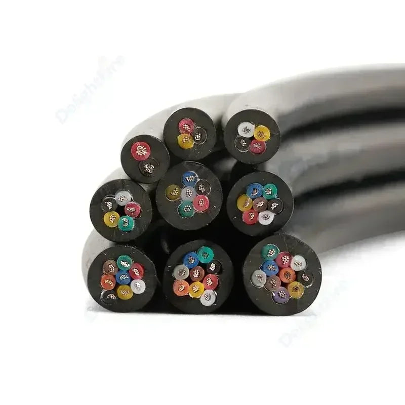 Sheathed Cable 2 3 4 5 6 7 8 Core Electrical Wire 28 26 24 22 20 18 AWG Electronic Audio Wires For Automotive Speakers LED Light.