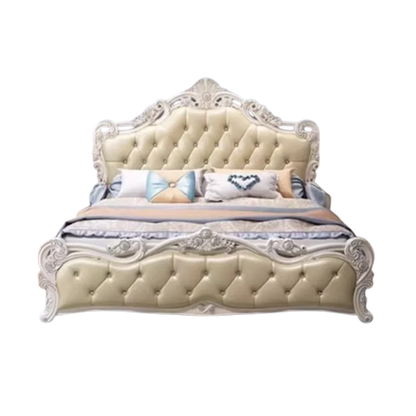 Weißes hohes Doppelbett mit Schubladen, schlichtes rosa nordisches italienisches 180 x 200 cm großes Luxusbett, moderne Mädchenvilla, Cama-Hochzeitsmöbel