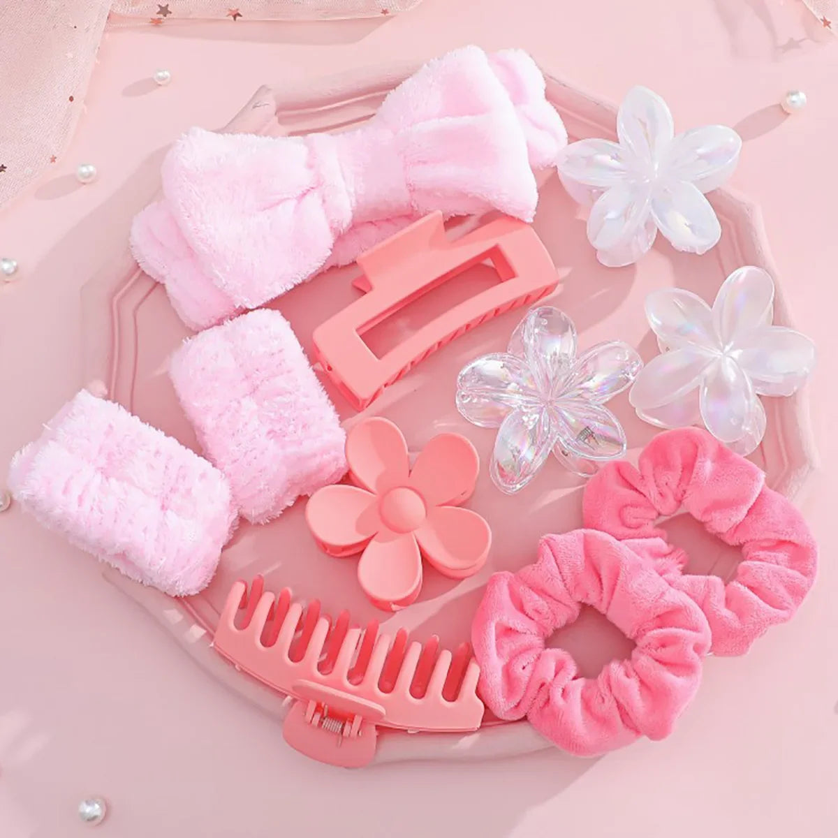 Matte Butterfly Knot Hair Ties Women's Hair Accessories Elastic Hair Bands Floral Hair Clips Autumn Winter New Style Hair Access.