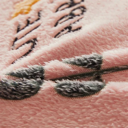 Winter Thicken Blanket Quilt Lamb Wool Double Layer Thick Warm Blanket 150/180/200 Comforter Throw Blankets for Beds Bedding 이불