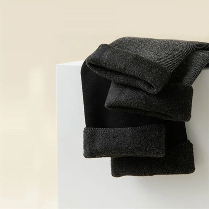 2 Pairs Men Winter Socks Warm Thicken Thermal Snow Boots Solid Color Floor Socks Soft Outdoor Anti-Cold Cashmere Socks.