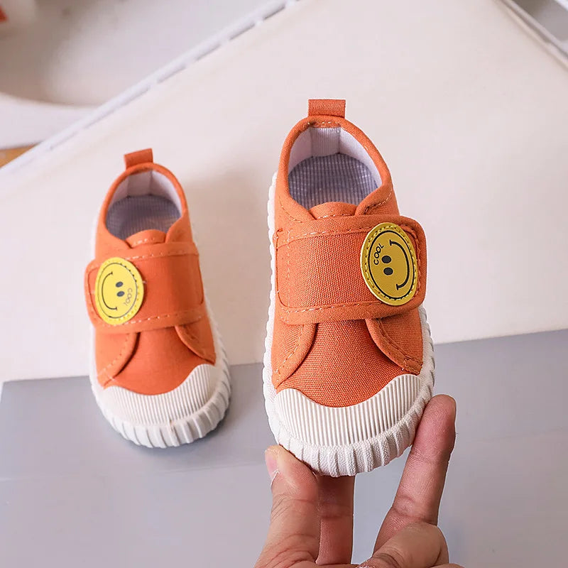 Fashion Children Shoe Versatile Canva Shoe 2025spring Autumn New Boy Shoe Flat Casual Shoes Simple Girl Shoes Comfort Baby Shoes