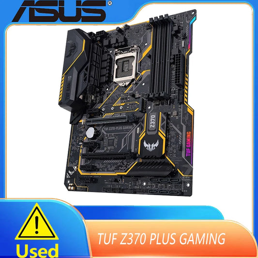 ASUS TUF Z370-PLUS GAMING Z370 LGA 1151 Motherboard LGA 1151 For i7-8700K i5-8600K i7-9700K CPU DDR4 M.2 HDMI Gaming Mainboard.