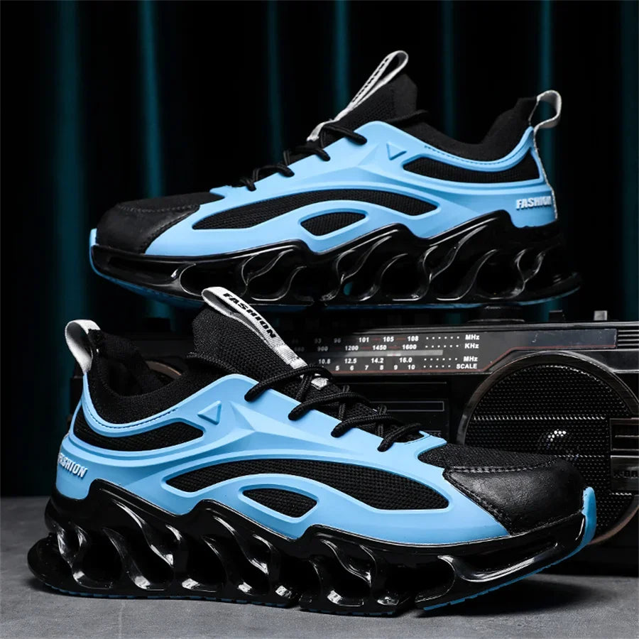 YRZL Mens Athletic Shoes 2025 Breathable Running Shoes Men Lightweight Sneakers Comfortable Walking Shoes Anti Slip Sports Shoes