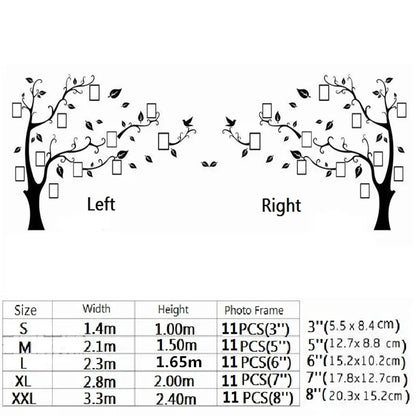 3D Acryl Baum Spiegel Wandaufkleber, DIY Fotorahmen, Familienfoto Baum Zweig, Acrylc Tapete, Wandkunst Wand, Home Decor