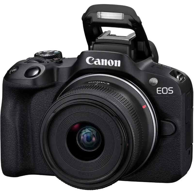 Canon EOS R50 Mirrorless Camera RF-S18-45mm F4.5-6.3 is STM Lens Kit 24.2 Megapixel CMOS (APS-C) Sensor 4K Video Content Creator