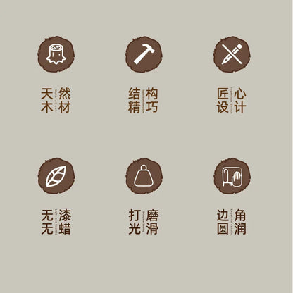 Acacia Wood Japanese Style Plates High Aesthetic Value Plates Creative Home Tableware Plates.