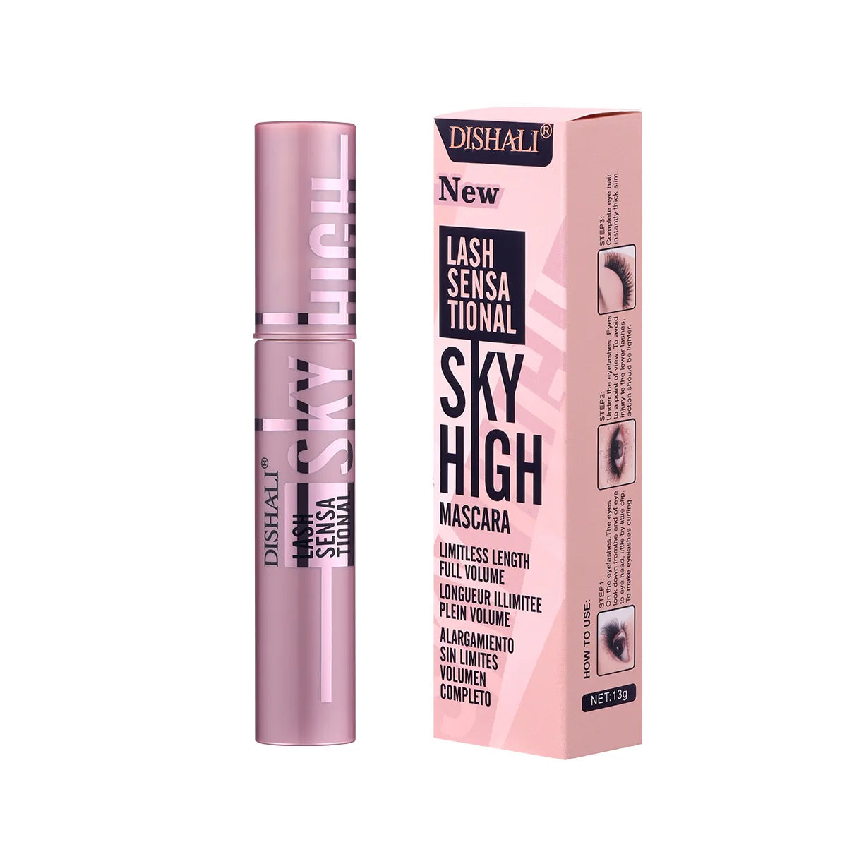 New Eyelashes Lengthening 5D Mascara Lengthening Thickening Waterproof Sweat-Resistant Silky Lash Non-Smudging Easy to Remove.