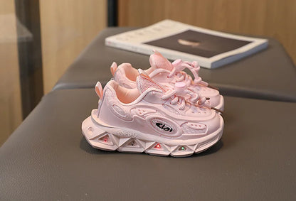 Baby Shoes2023 Spring Autumn New Boys and Girls Light Up Clunky Sneaker Small and Medium-sized Children's Soft Soled Baby Shoes.