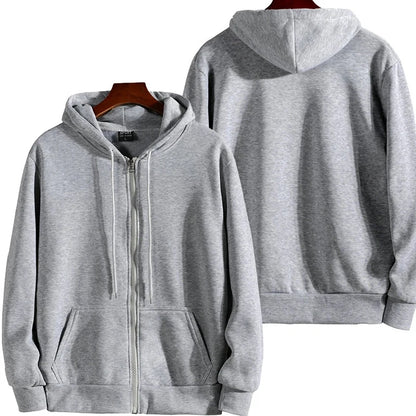 Reiß verschluss Hoodies Herbst Winter Herren neue Langarm Kapuze Sweatshirt Mode lässig männliche Outfit Sportswear Loose Fit Kleidung.