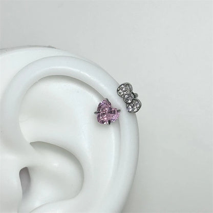 1 PCS Star Silver Color 316L Stainless Steel Ear Bone Nail for Women New Fashion Allergy Prevention Jewelry Gifts.