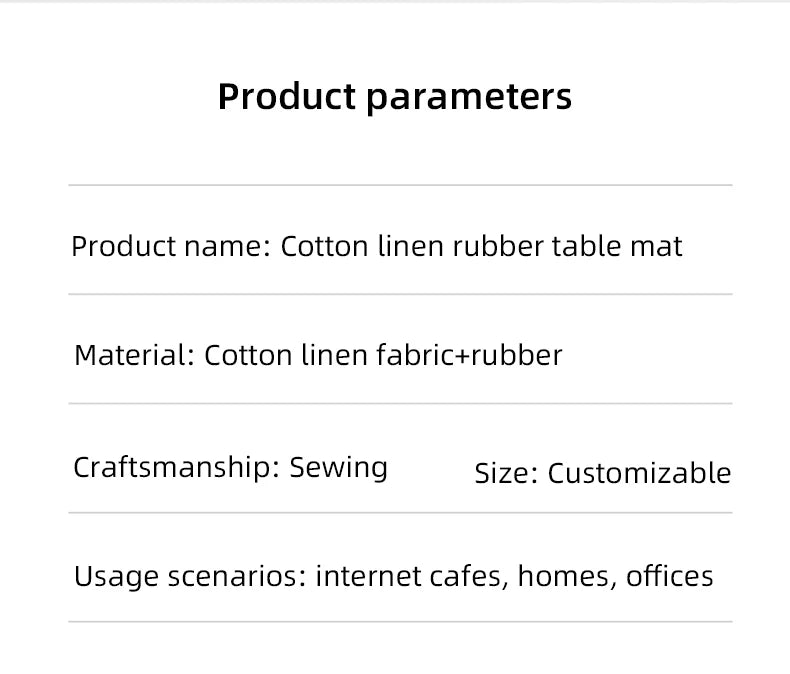 Cotton and Linen Rubber XXL Mouse Pad Gaming MousePad Large Desk Mat Gaming PC Desk Mat Keyboard Pad Computer Desk Pad.