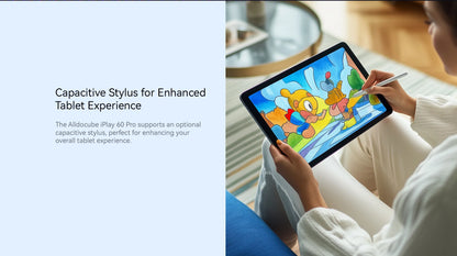 ALLDOCUBE iPlay60 Pro Tablet 10.95" 90Hz Display Helio G99 16GB(6GB+10GB Virtual) RAM 128GB ROM 4G LTE Android 14 7000mAh.