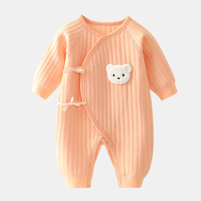 Jungen Mädchen Body Neugeborenen Winter Onesie Kleidung Baumwolle Kleinkind Hause Tragen 0-6M Verdickte Frühling und Herbst Kleidung.