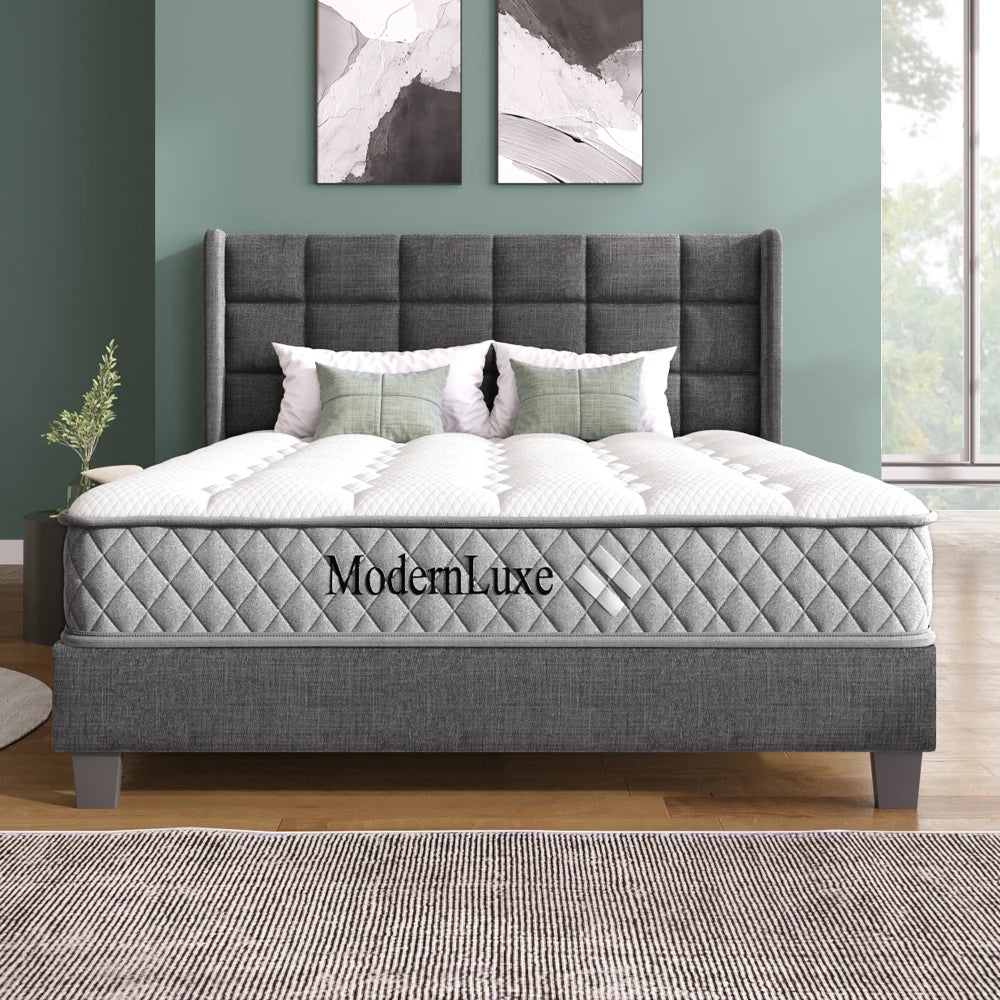 Orthopädische Kaltschaummatratze 90 x 200 cm, Matratze mit 7-Zonen-Taschenfederkernen, mittelfest – OEKO-TEX ®    Zertifiziert