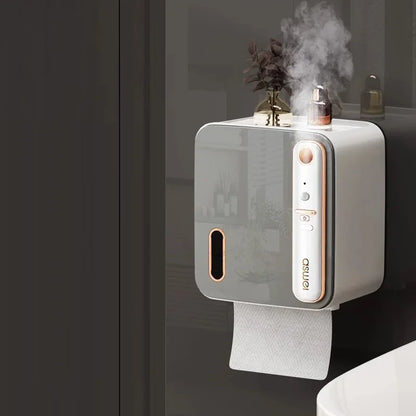 Wc Papier Halter Intelligente Aromatherapie Wc Tissue Box Wc Papier Lagerung Rack Roll-Up Papier Boxen Badezimmer zubehör