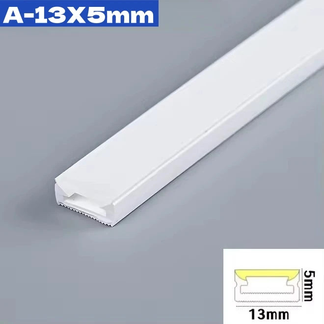 1M-10M Rimless LED Neon Rope Lamp Silicone Tube Diffuser Channel For WS2811 WS2812B Recessed Outdoor Ribbon Flexible Strip Light