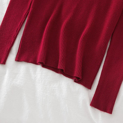 2026 weibliche Casual Tops Pullover Frauen Herbst Winter Gestrickte Dünne Pullover Feste Taste Volle Hülse V-ausschnitt Pullover.