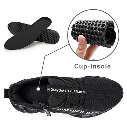 New Spring and Autumn Soft soled Running Men's Mesh Breathable Casual  Sports Shoes Men's Trendy Shoes Lightweight  Sneaker