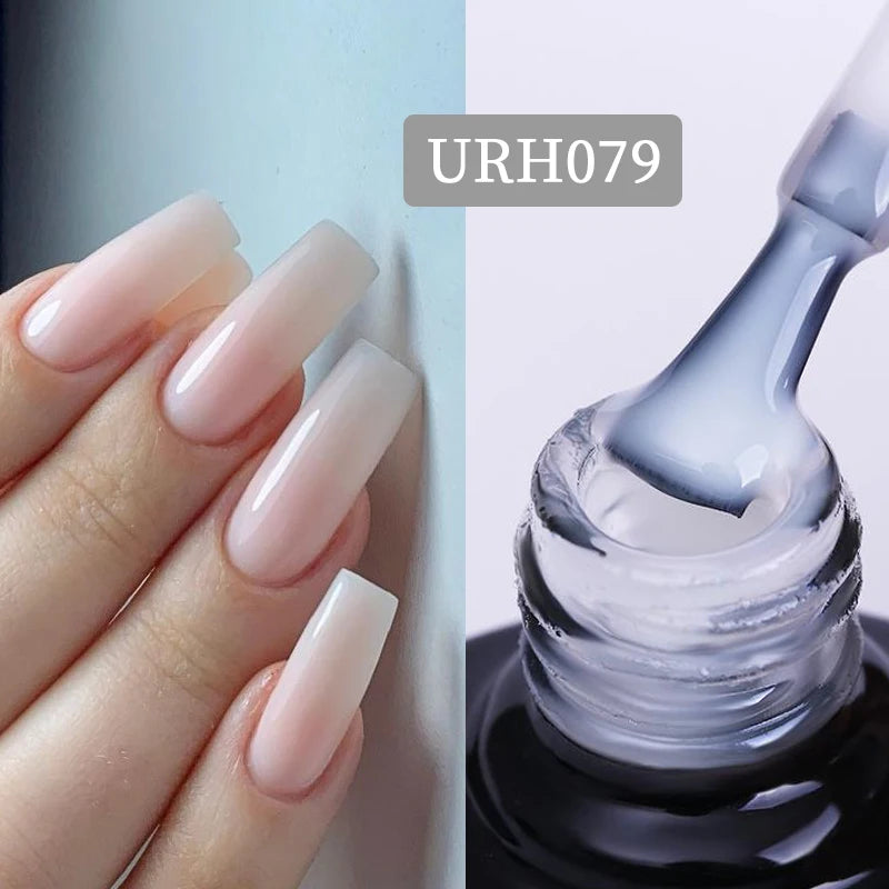 UR SUGAR 7.5ml Acrylic Extension Nail Gel Quick Building Clear Pink Gel Polish Nail Tips extension nail gel  Nail Art Soak Off