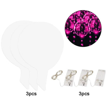 6 stücke 3 satz Transparent Party Glow Bobo Led Ball Leuchten Ballons Hochzeit Blase Ballon Hochzeit Geburtstag Dekoration einzigen